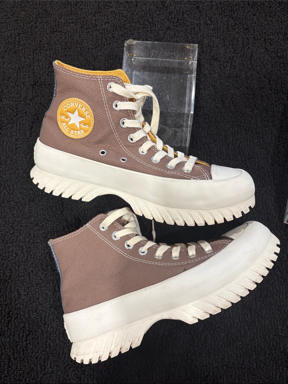 Converse CTAS Lugged 2.0 High-Top Sneakers in Squirrel Brown
